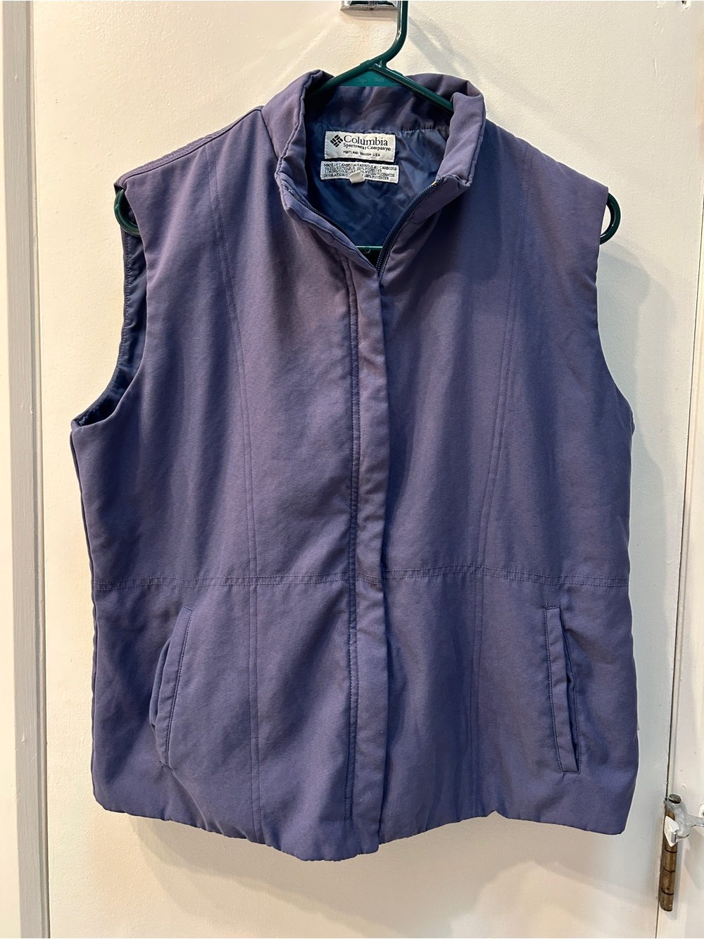 Vintage Columbia Periwinkle Vest, Size L
